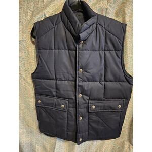 Vintage Aberdeen Duck Down/Waterfowl feather Puffer Vest Mens Medium M Blue Navy